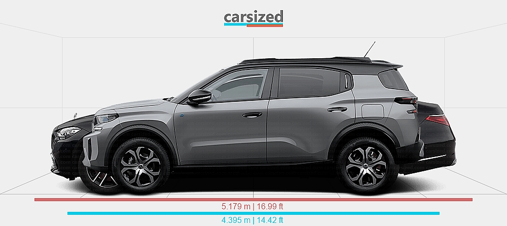 Citrun Car Dimensions: Citroën C3 Aircross 2024-present vs. Mercedes-Benz S-Class ...