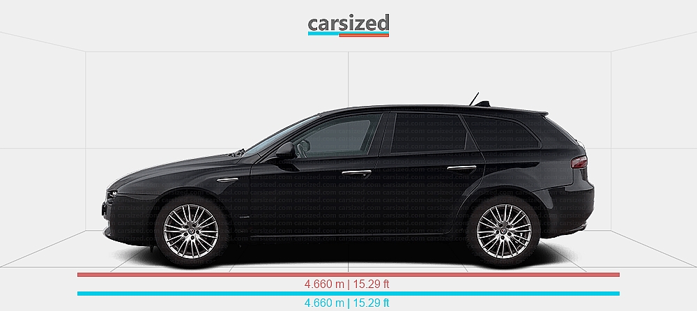 Dimensions: Alfa Romeo 159 2004-2011 vs. Alfa Romeo 159 2004-2011