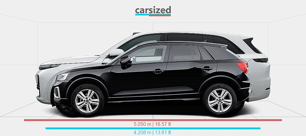 Singer Li Audi Dimensions: Audi Q2 2020-present vs. Li Auto L7 2023-present