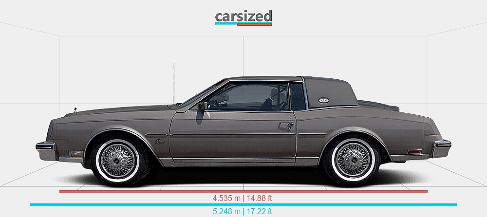 Dimensions: Buick Riviera 1979-1985 vs. Lexus SC 2005-2010