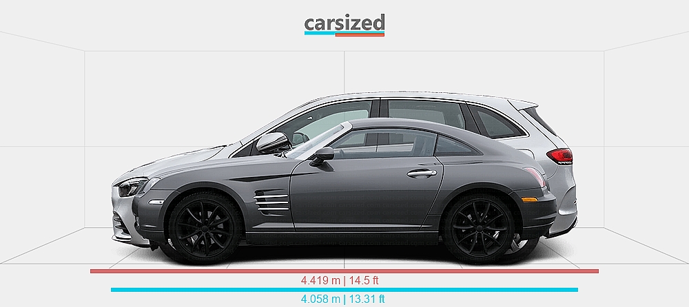 Benz Fastback Dimensions: Chrysler Crossfire 2003-2007 vs. Mercedes-Benz B-Class 2018 ...