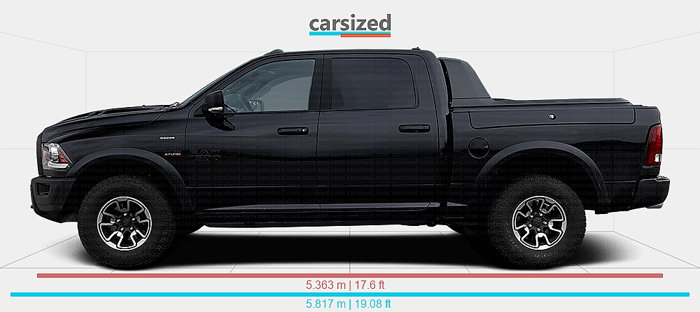 Ram Ranger Dimensions: Dodge Ram 2010-2019 vs. Ford Ranger 2019-2022