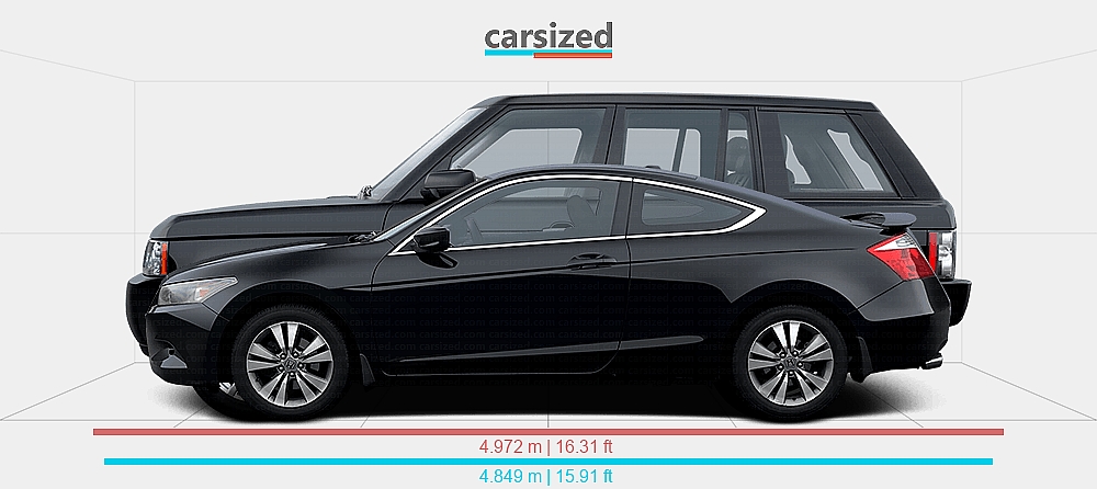 Honda Range Rover Dimensions: Honda Accord 2007-2012 vs. Land Rover Range Rover 2009-2012