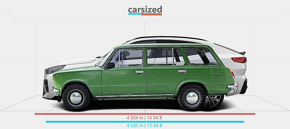 Dimensions: Lada 2102 1971-1988 vs. BMW X2 2024-present