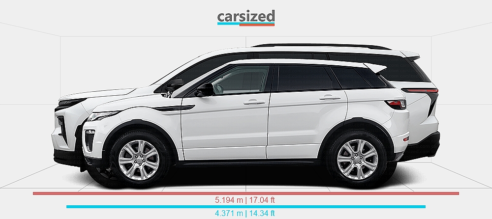 Chevy Range Rover Dimensions: Land Rover Range Rover Evoque 2015-2018 vs. Chevrolet ...