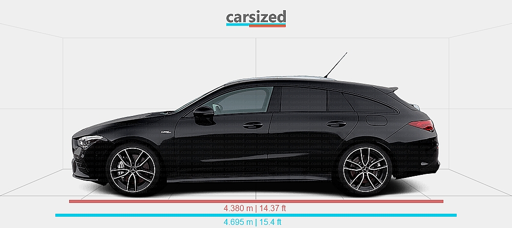 Dimensions: Mercedes-Benz CLA 2019-2023 vs. Volkswagen Bora 1999-2006