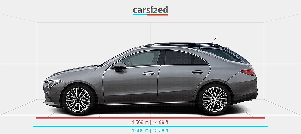 Dimensions: Mercedes-Benz CLA 2019-2023 vs. Skoda Octavia 2009-2013