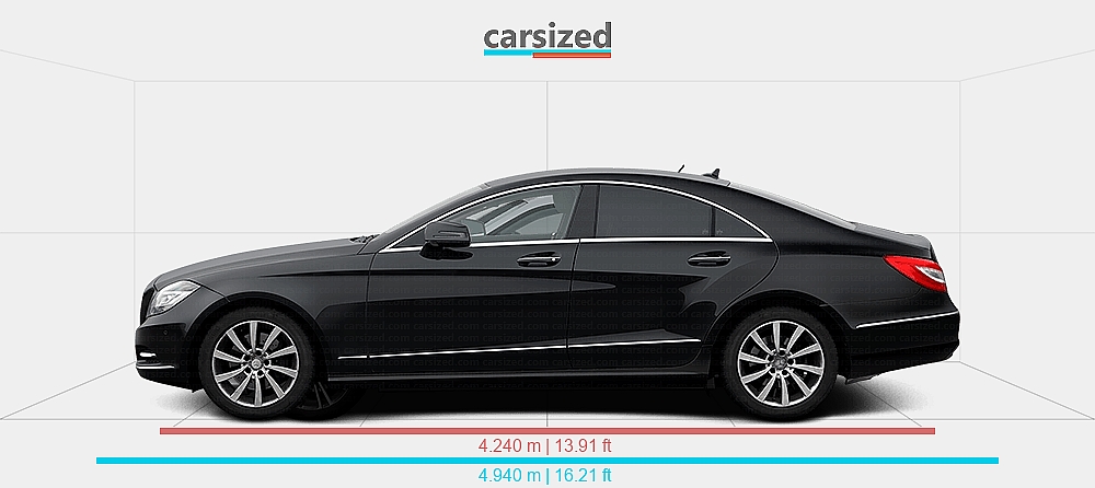 Dimensions: Mercedes-Benz CLS 2010-2014 vs. Toyota 86 2012-2016