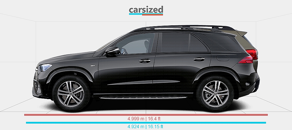 Dimensions: Mercedes-Benz GLE 2023-present vs. Subaru Ascent 2022-present