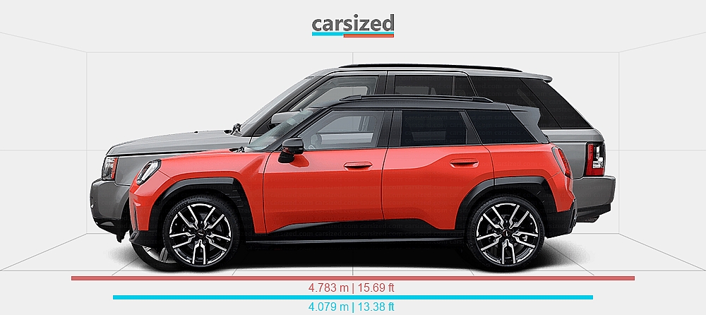 Mini Vs Range Rover Dimensions: MINI Aceman 2024-present vs. Land Rover Range Rover Sport ...