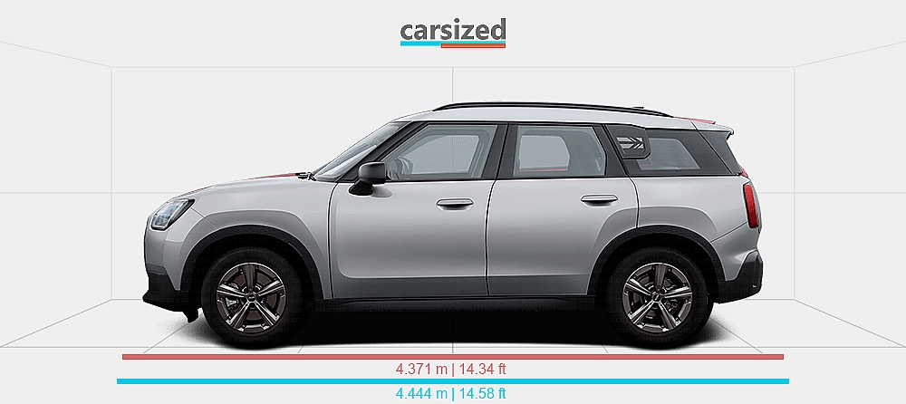 Mini Vs Range Rover Dimensions: MINI Countryman 2023-present vs. Land Rover Range Rover ...