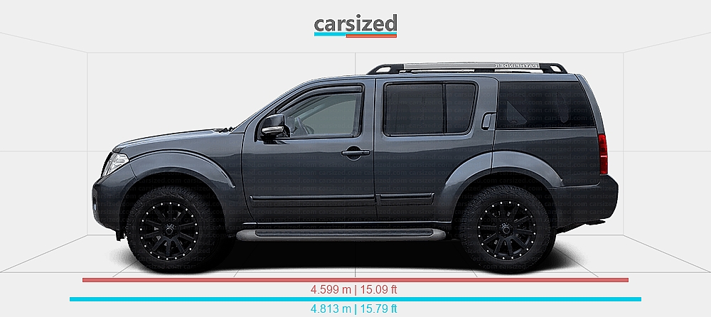 Dimensions: Nissan Pathfinder 2010-2015 vs. Land Rover Discovery Sport ...