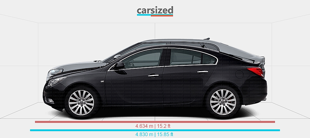 Dimensions: Opel Insignia 2008-2013 vs. Ford Capri 2024-present