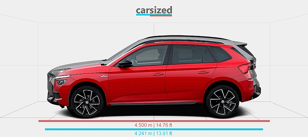 Compatible avec Skoda Kamiq 2019-2024 Barres de Toit FLY Modèle Railing