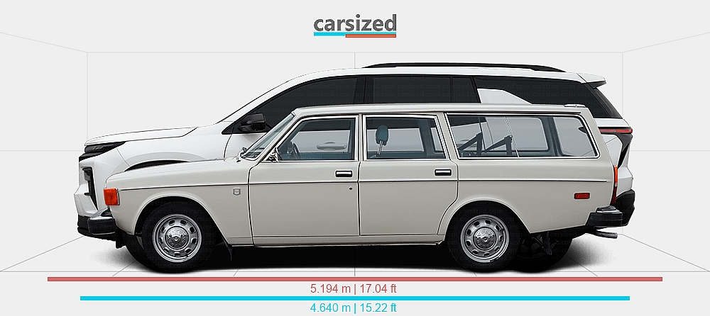 Dimensions: Volvo 145 1973-1974 vs. Chevrolet Traverse 2024-present