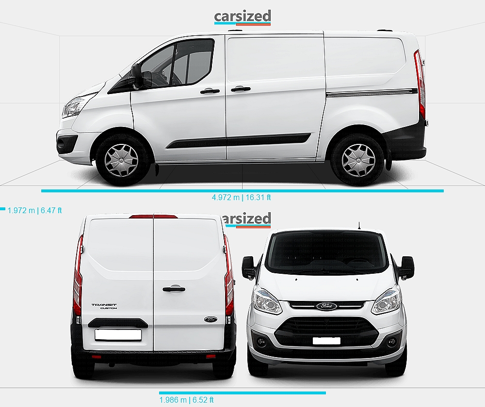 Becquet De Toit Pour Ford Transit Custom 2012-2018 & FL 2018- (avec Hayon) – Non Peint, En PU