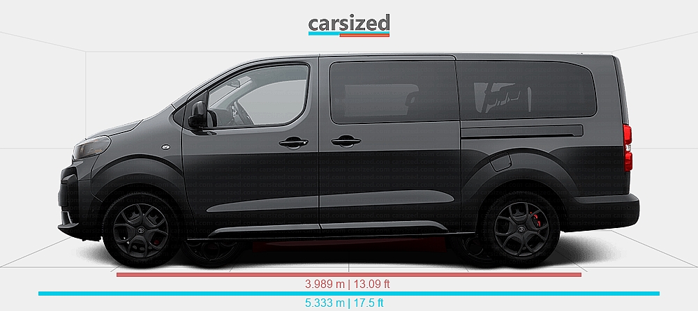 Citrun Car Dimensions: Citroën SpaceTourer 2024-présent vs. Alfa Romeo 4C 2013-2018