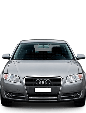 Audi A4 2004-2008 Dimensiones Vista frontal