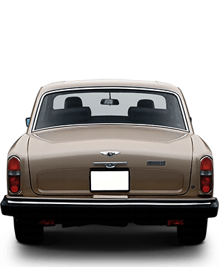 Bentley T 1977-1980 Dimensions Rear View