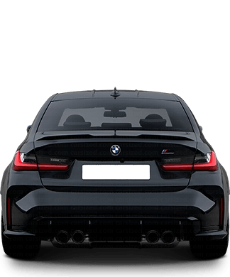 BMW 3-Series 2020-present Dimensions Rear View