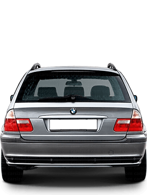BMW 3-Series 2001-2006 Dimensions Rear View