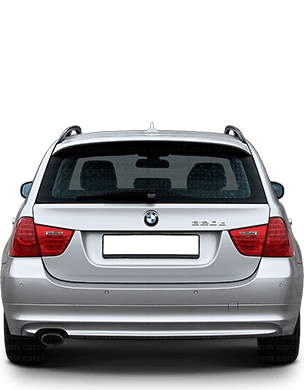 BMW 3-Series 2004-2013 Dimensions Rear View