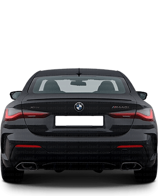BMW 4-Series 2020-2024 Dimensions Rear View