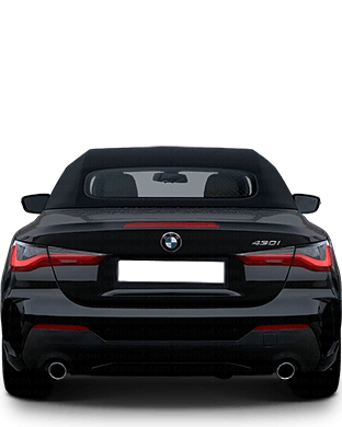 BMW 4-Series 2020-present Dimensions Rear View