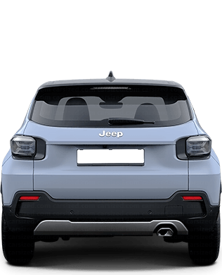 Jeep Avenger 2023-present Dimensions Rear View