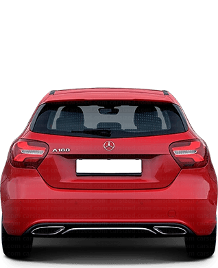 Mercedes-Benz A-Class 2015-2018 Dimensions Rear View