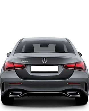 Mercedes-Benz A-Class 2018-2022 Dimensions Rear View