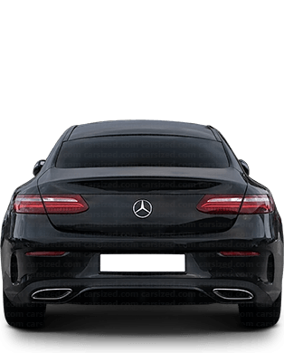 Mercedes-Benz E-Class 2016-2020 Dimensions Rear View