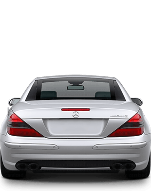 Mercedes-Benz SL 2006-2008 Dimensions Rear View