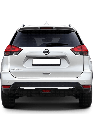 Nissan X-Trail 2013-2021 Dimensions Rear View