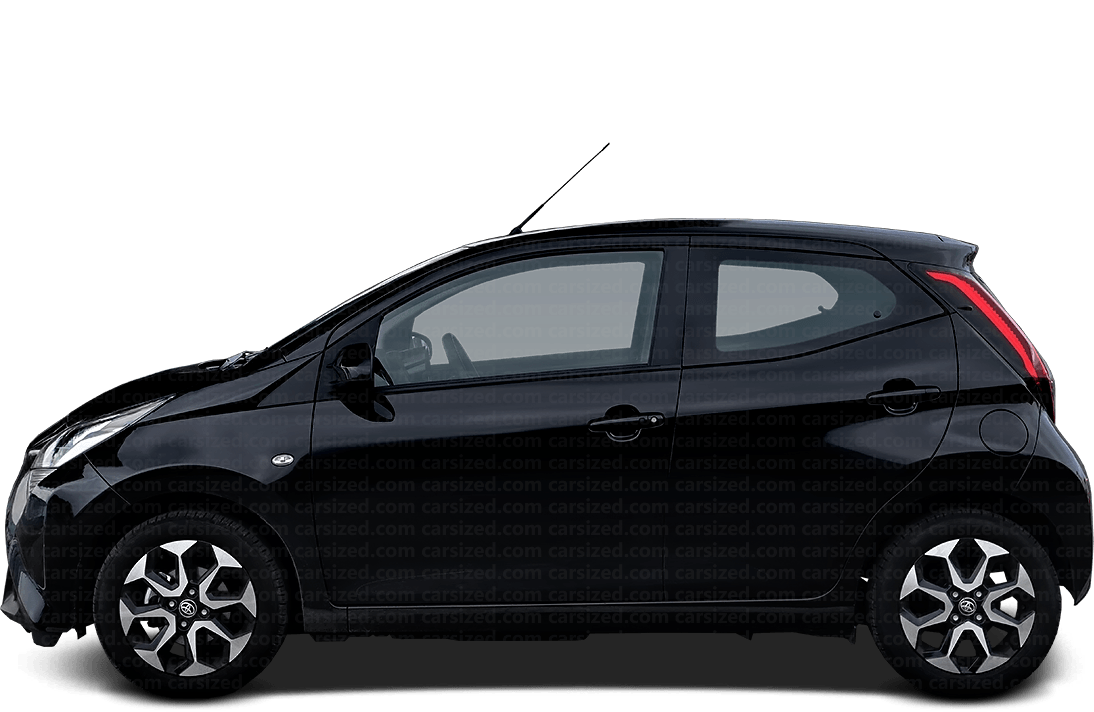 Toyota Aygo 2018 2022 Dimensions Side View Toyota Aygo 2018 2022 Dimensions Side View