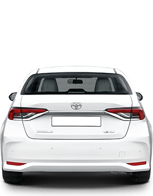 Toyota Corolla 2018-2023 Dimensions Rear View