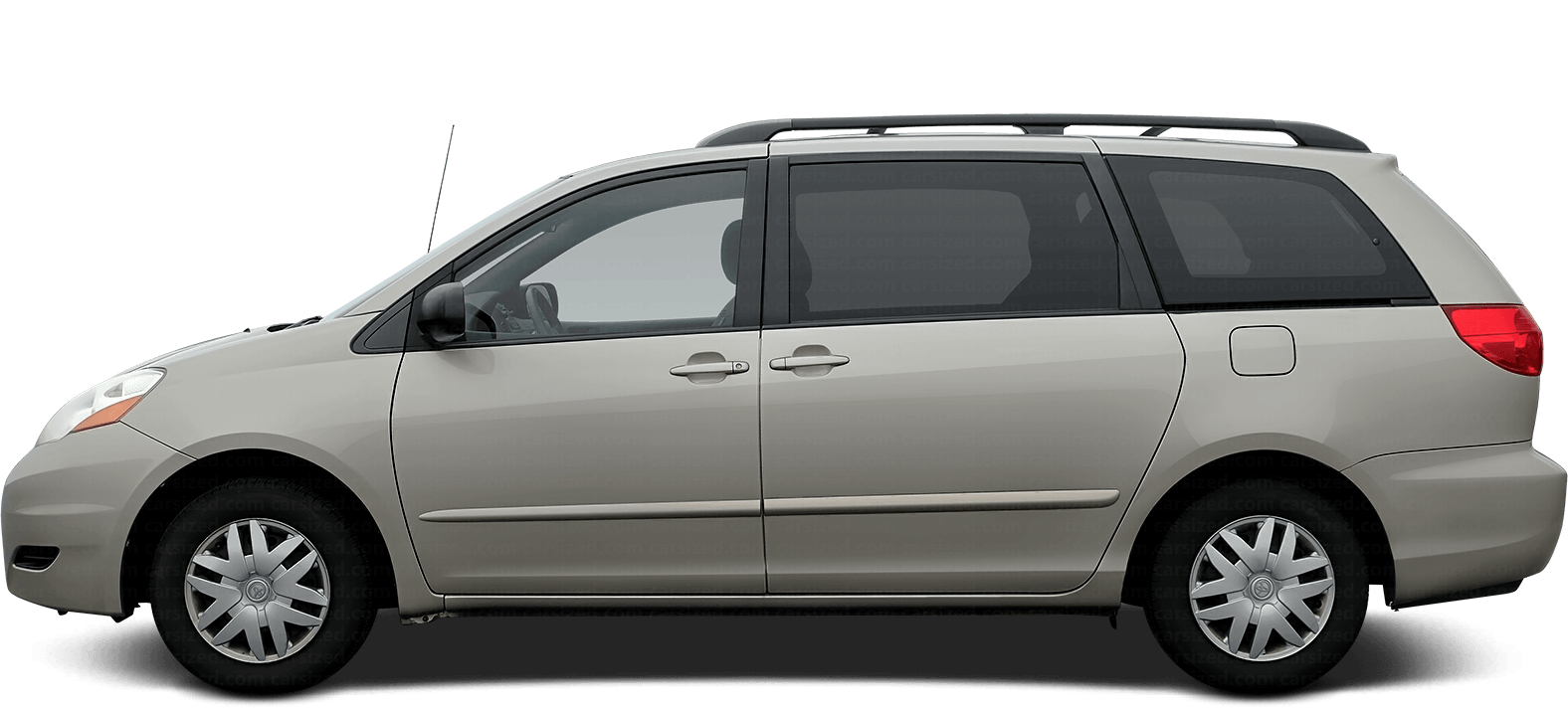 Dimensions: Toyota Sienna 2005-2009 vs. Alfa Romeo Giulia 1964-1972